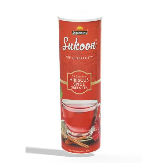 Sukoon Hibiscus Green Tea | Refreshing Blend of Hibiscus & Green Tea | Rich in Antioxidants | Supports Wellness & Hydration | Perfect for Iced or Hot Brews | Enjoy a Flavorful, Healthy Experience!
