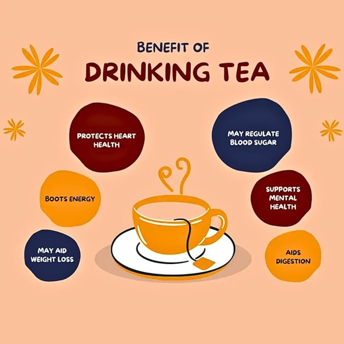 Sukoon Premium CTC Leaf Tea | Soothing, Caffeine-Free Blend | Promotes Relaxation & Aids Digestion | Experience the Benefits of 100% Natural Ingredients | Perfect for a Calming Tea Experience!