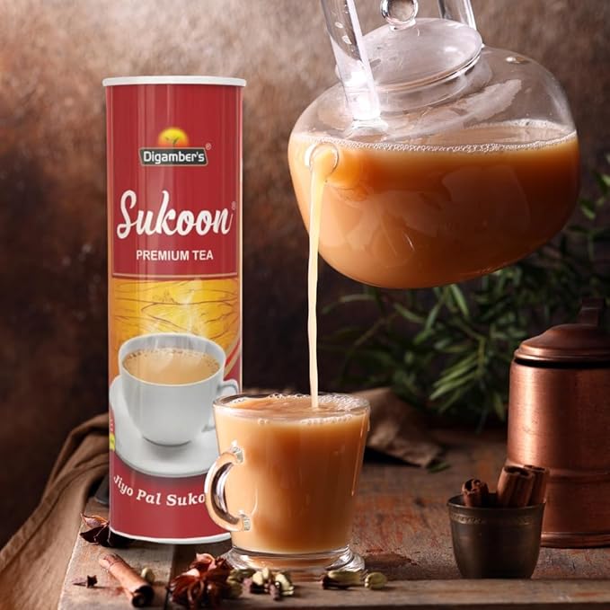 Sukoon Premium CTC Leaf Tea | Soothing, Caffeine-Free Blend | Promotes Relaxation & Aids Digestion | Experience the Benefits of 100% Natural Ingredients | Perfect for a Calming Tea Experience!