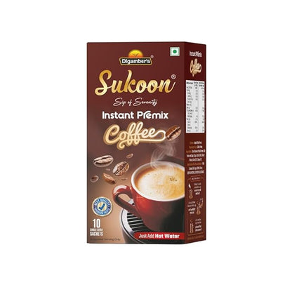 Sukoon Instant Premix Coffee - 140g | Rich & Creamy Ready-to-Serve Coffee Mix | Quick & Easy Brew | Smooth & Flavorful