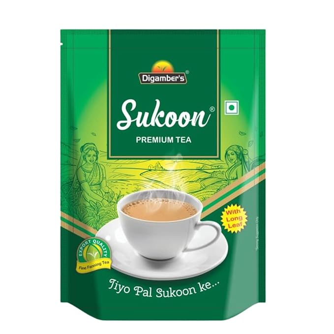 Sukoon Premium Tea | Fine Fanning Tea with Long Leaves | Export Quality | 250g x 4 Packs | Refreshing & Strong Brew | Ideal for Tea Lovers! Seeking Quality and Flavor in Every Cup!